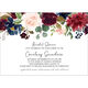 Burgundy Floral Topper Invitations Image 4 of 5
